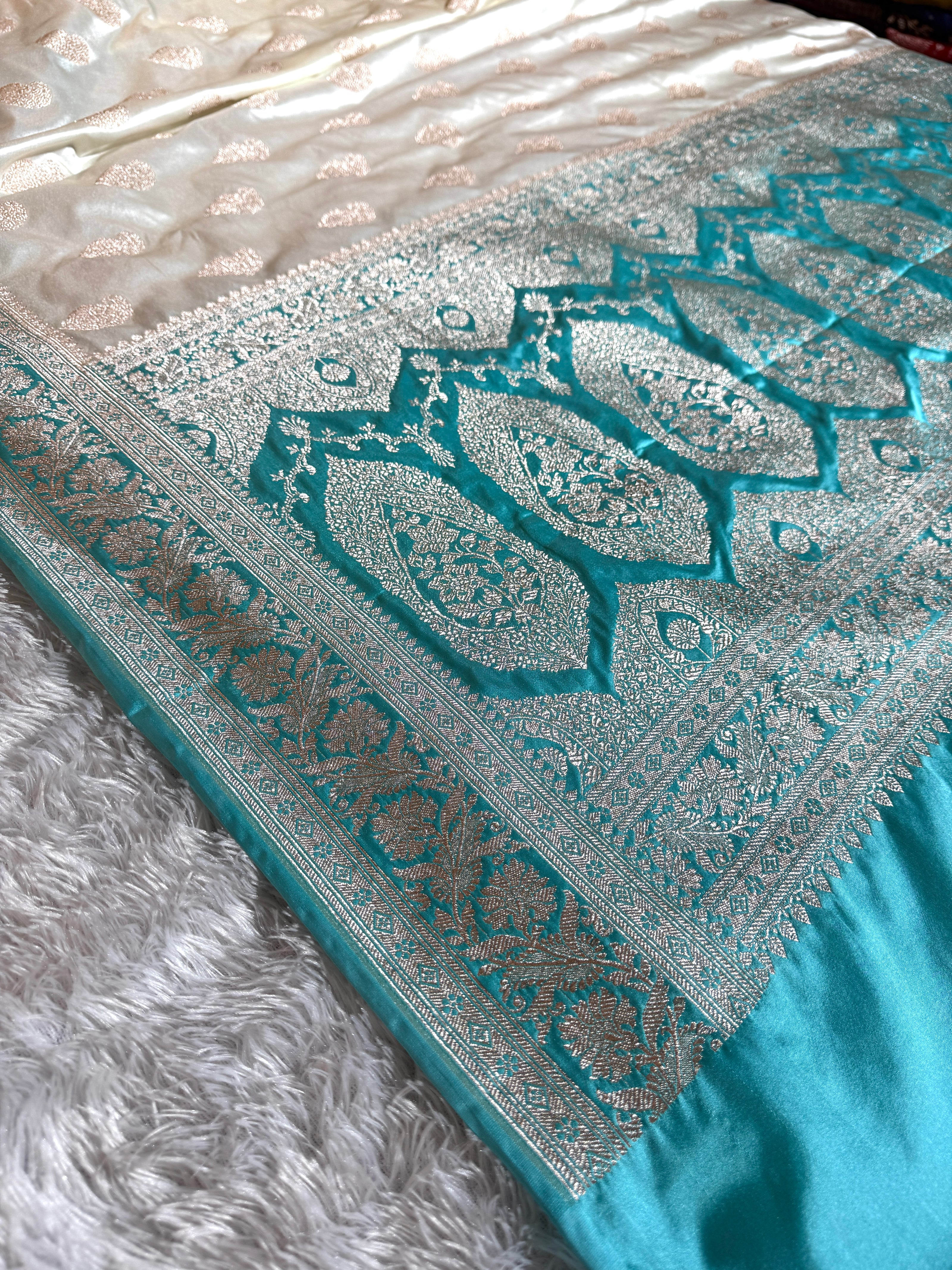 BANARASI MASHRU KATAN SILK SAREE HN513
