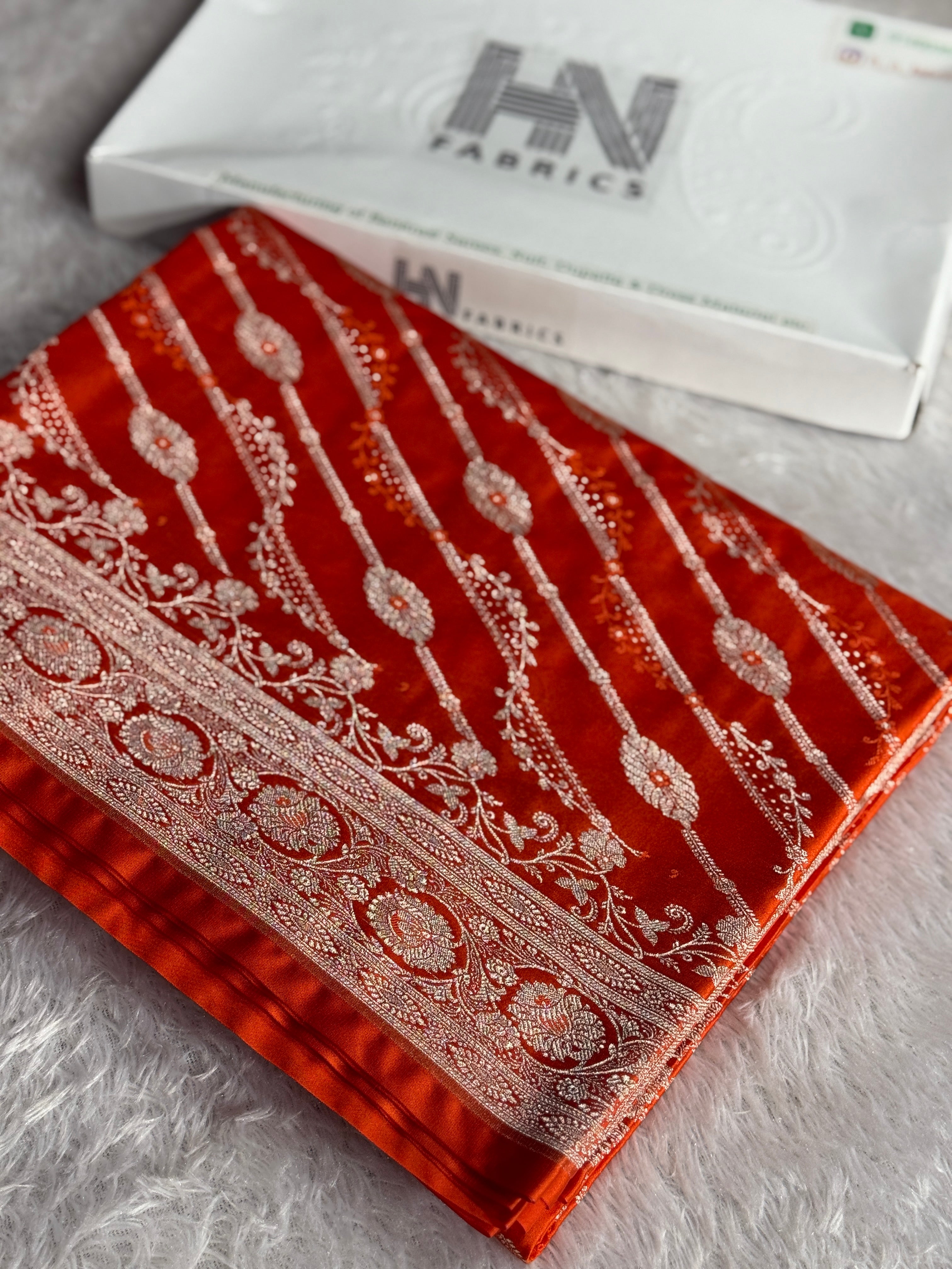 BANARASI MASHRU KATAN SILK SAREE HN651