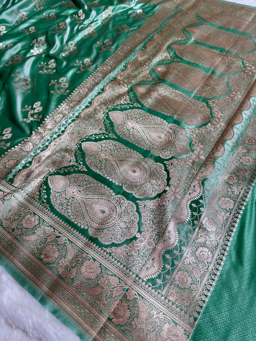BANARASI MASHRU KATAN SILK SAREE HN523
