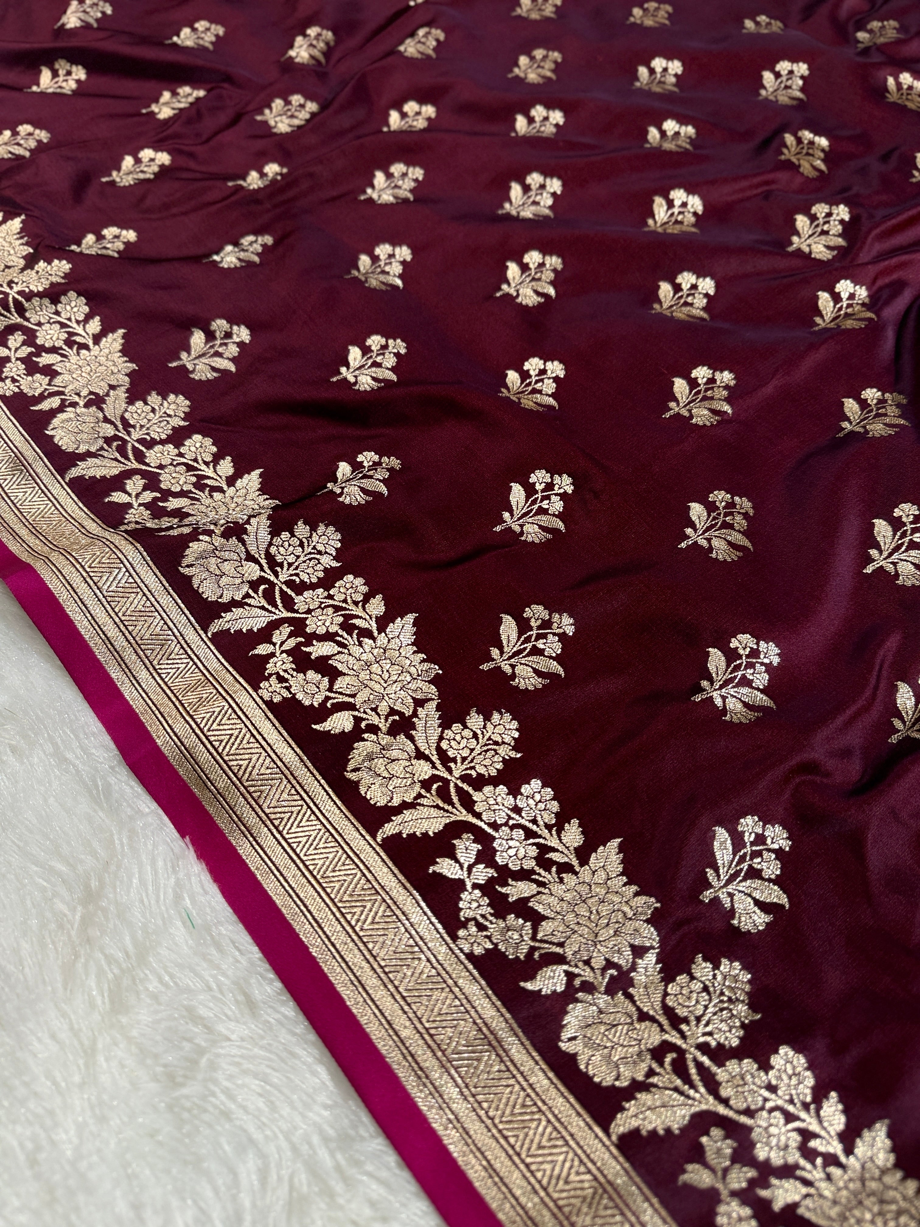 BANARASI MASHRU KATAN SILK SAREE HN532