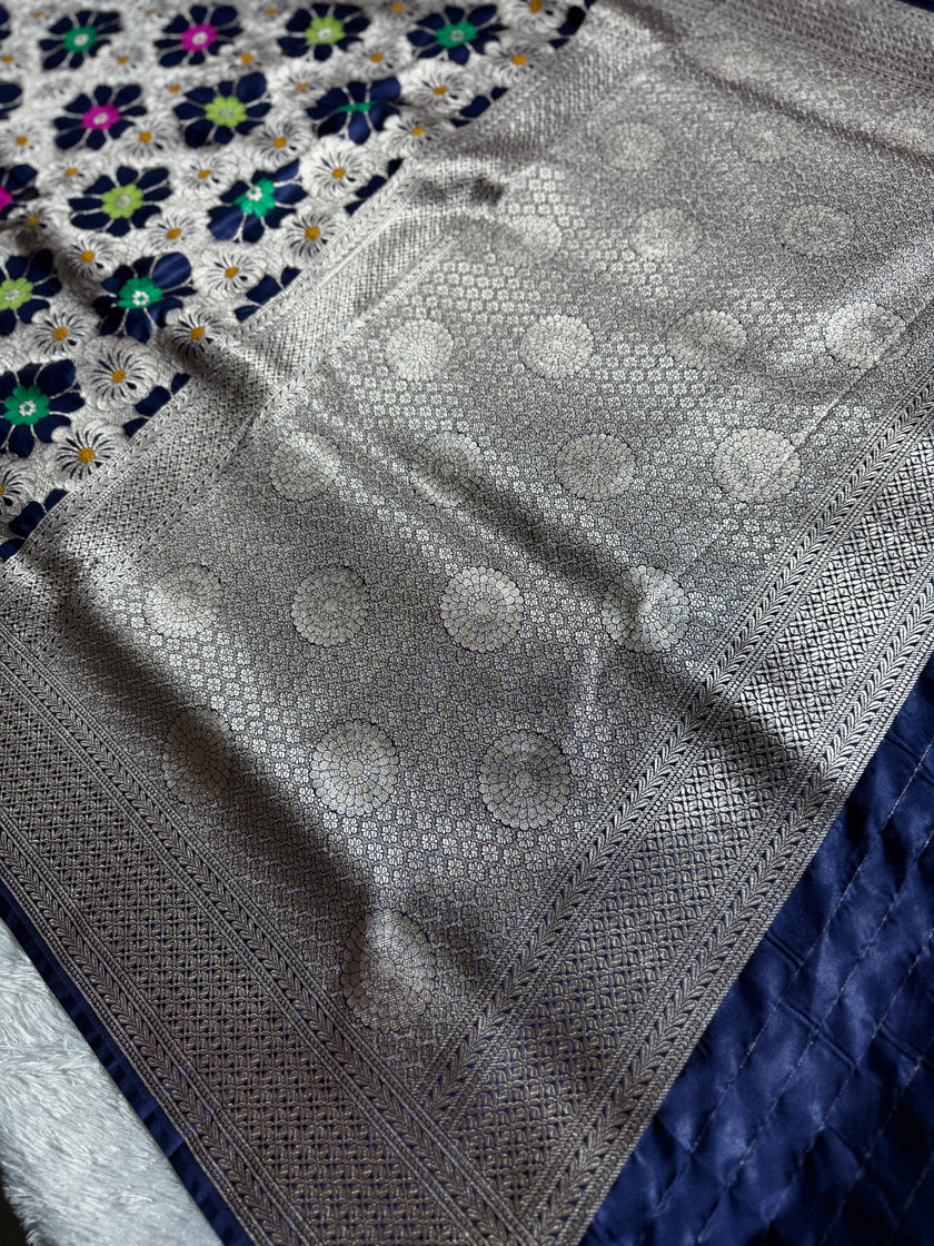 BANARASI MASHRU KATAN SILK SAREE HN166