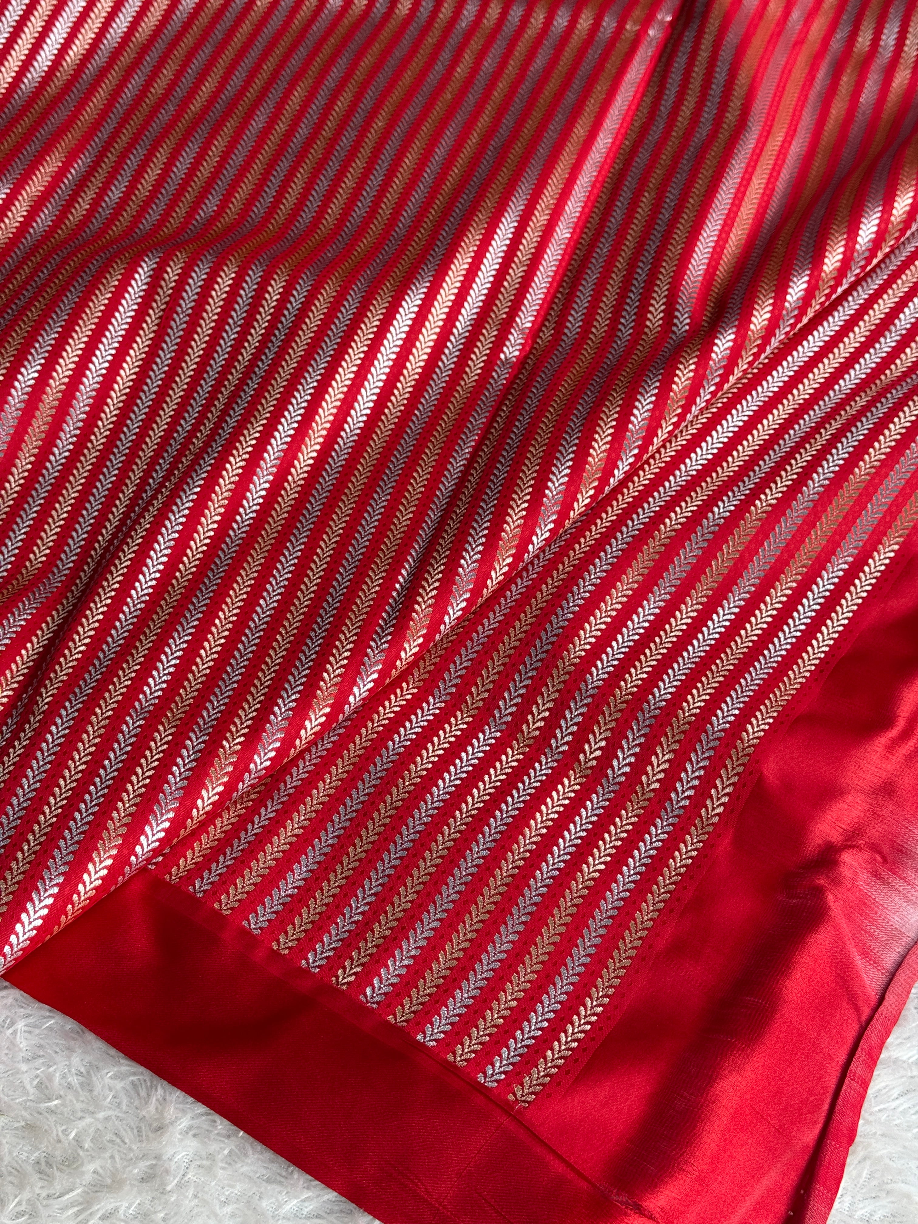BANARASI MASHRU KATAN SILK SAREE MK021