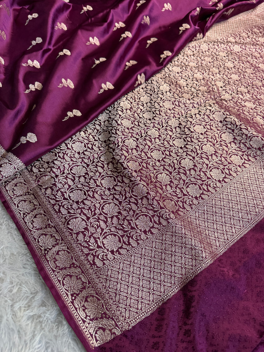 BANARASI MASHRU KATAN SILK SAREE HN555