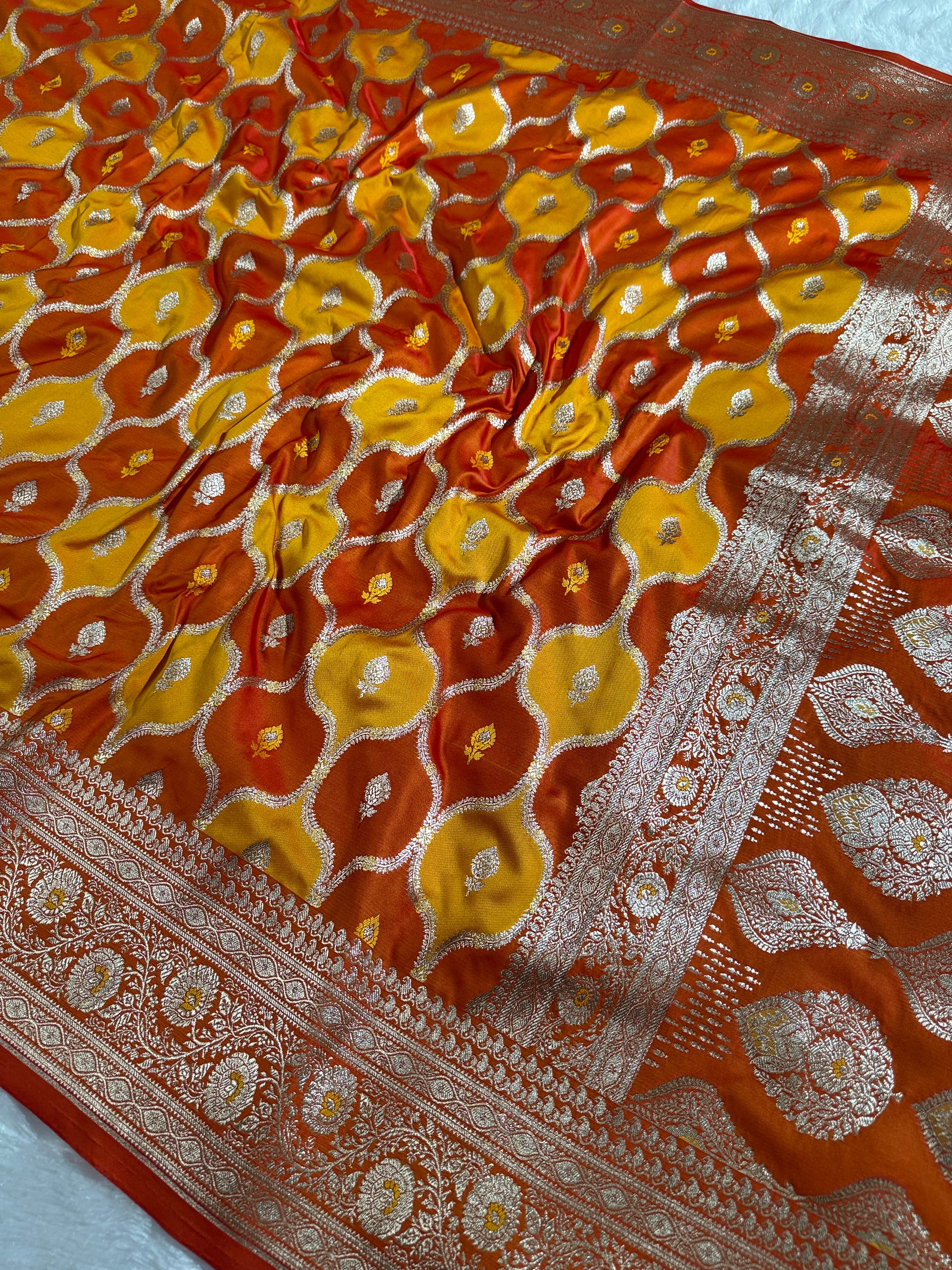 BANARASI MASHRU KATAN SILK SAREE HN536