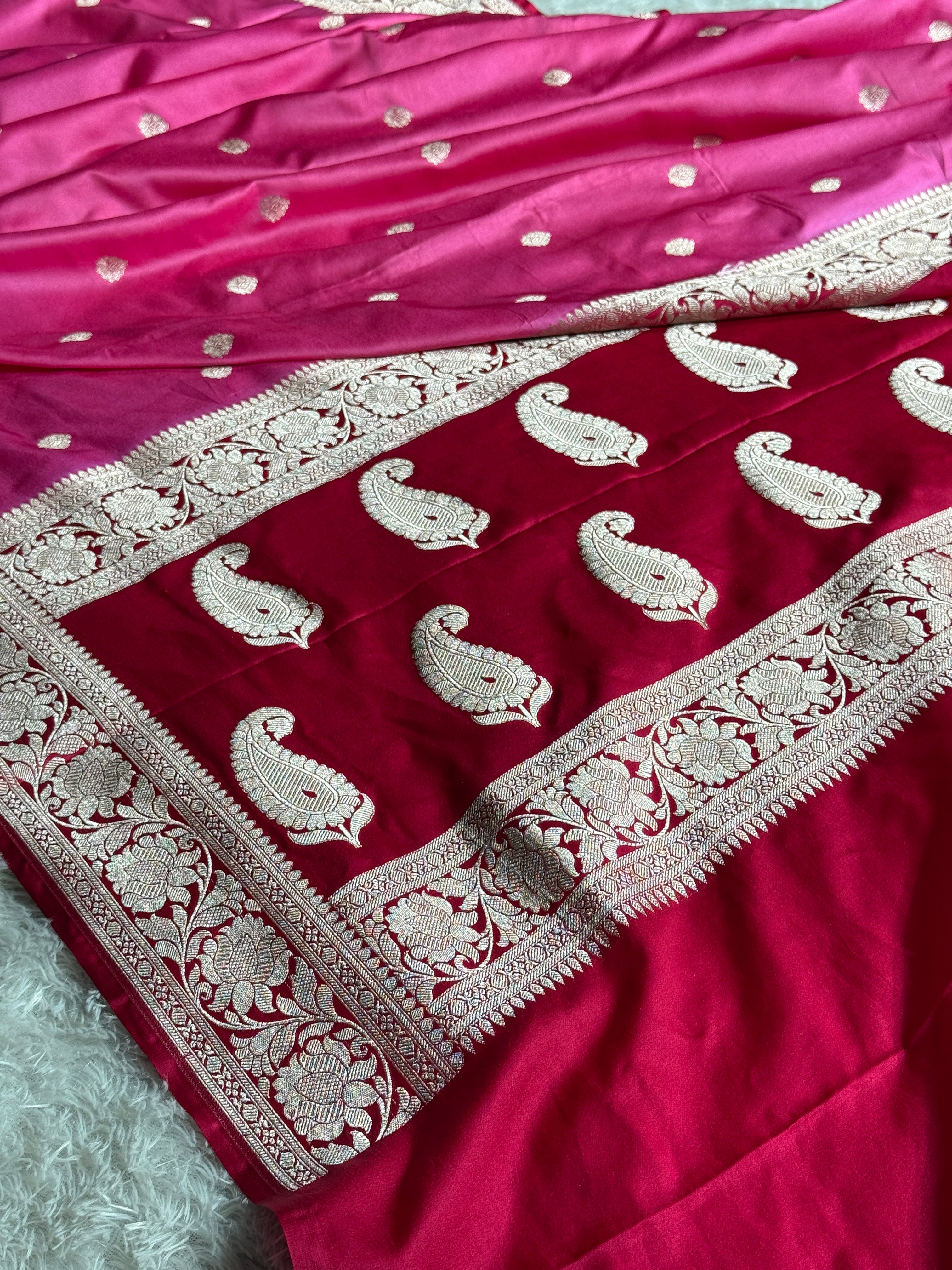 BANARASI MASHRU KATAN SILK SAREE HN568