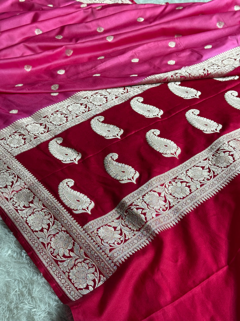 BANARASI MASHRU KATAN SILK SAREE HN568