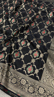 BANARASI MASHRU KATAN SILK SAREE MENAKARI WORK HN155
