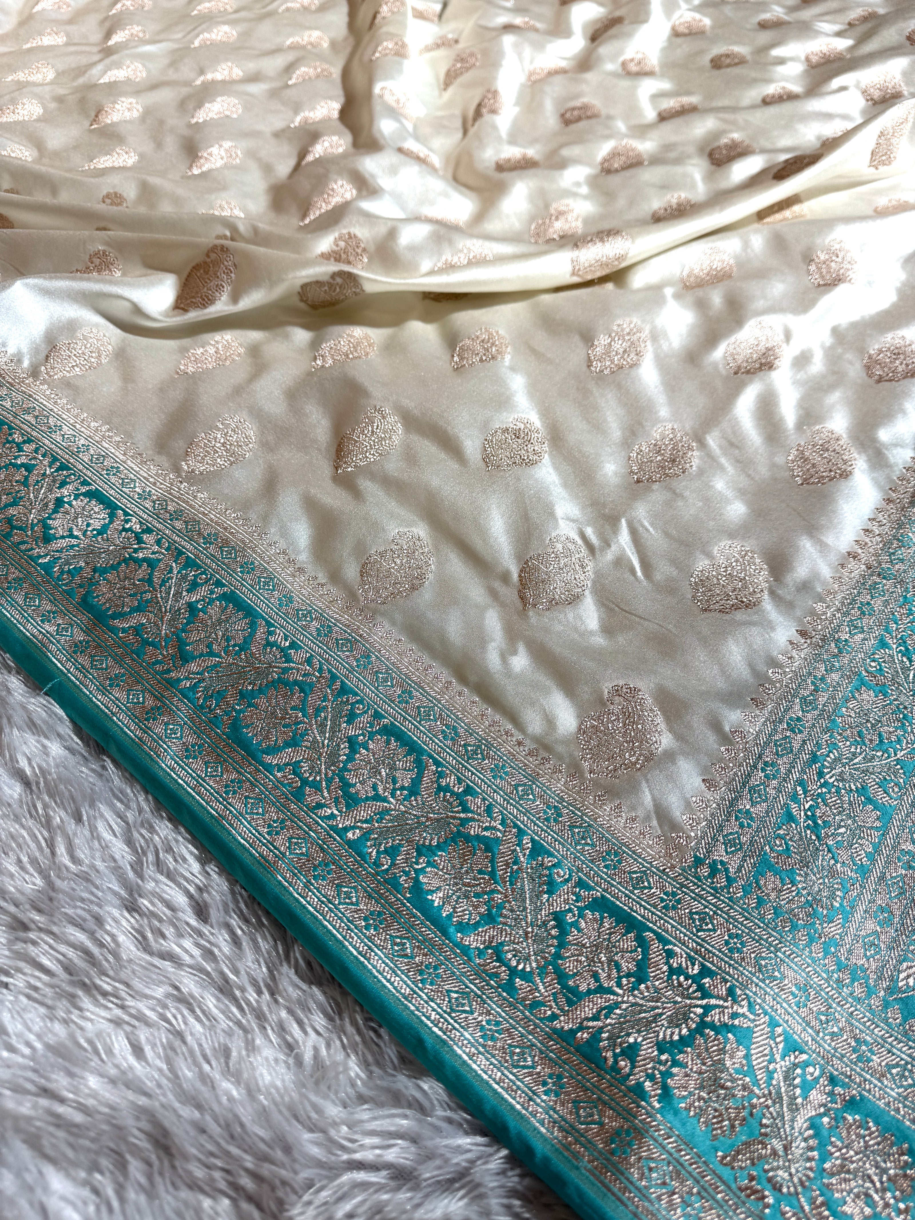 BANARASI MASHRU KATAN SILK SAREE HN513