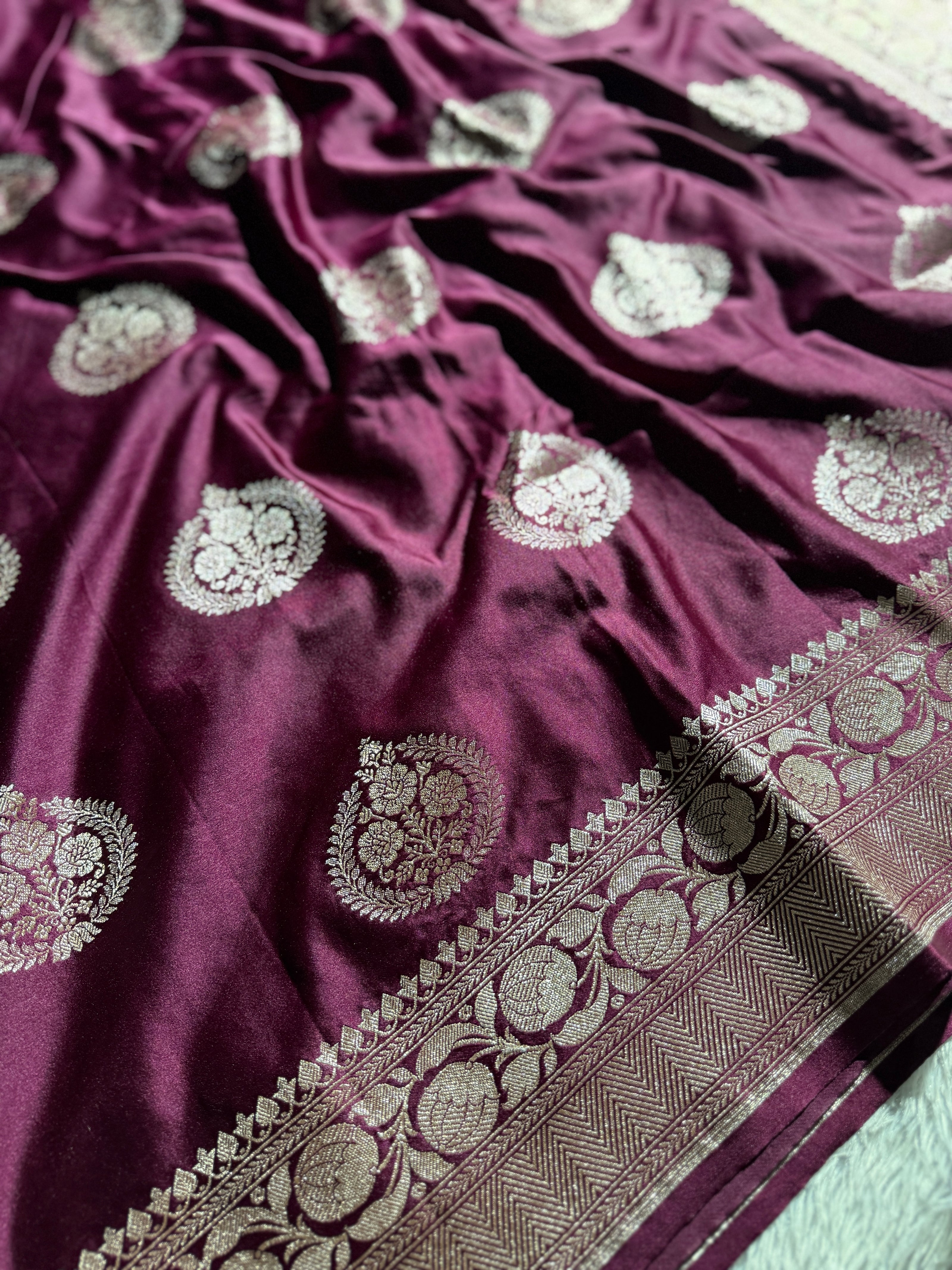 BANARASI MASHRU KATAN SILK SAREE HN166