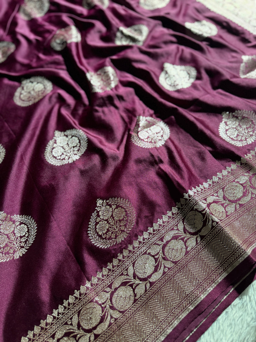 BANARASI MASHRU KATAN SILK SAREE HN166