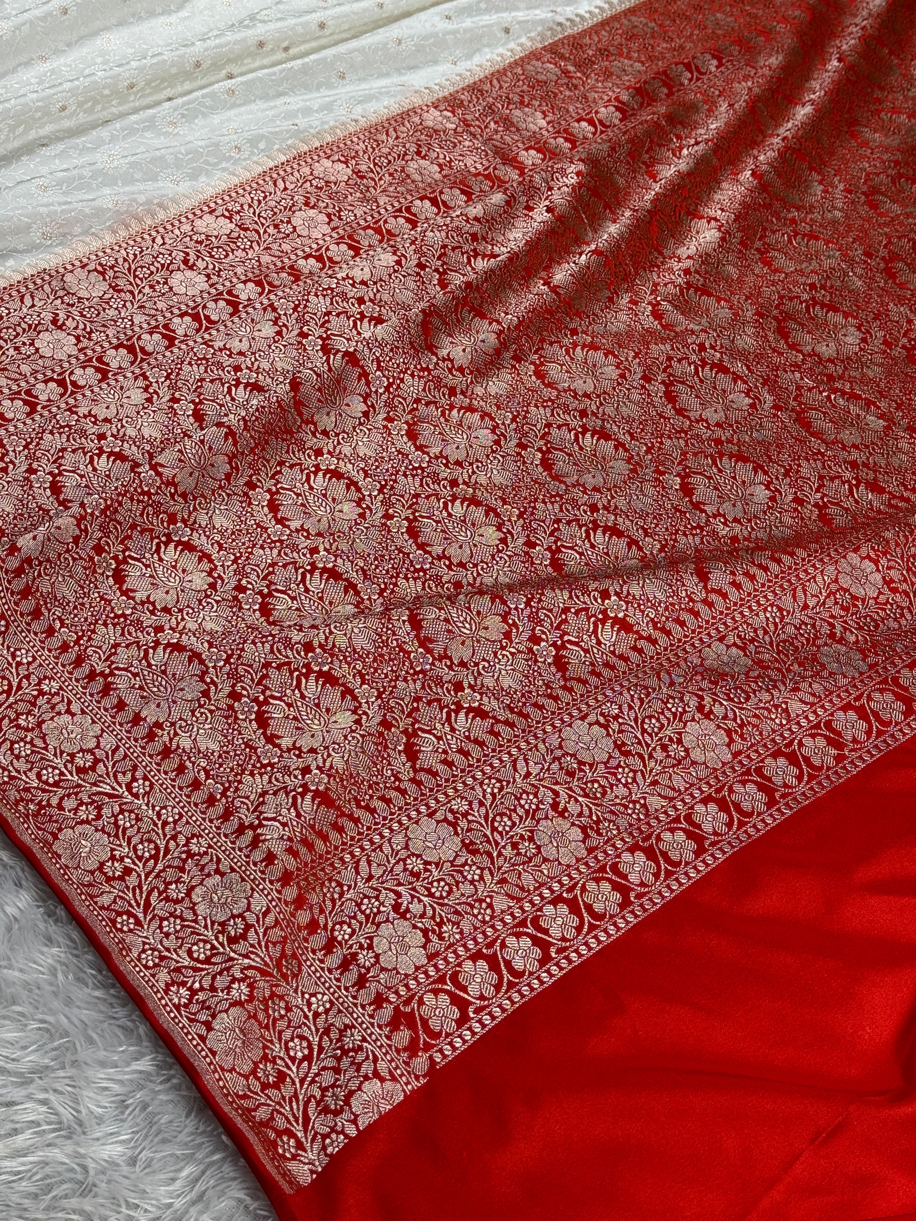 BANARASI MASHRU KATAN SILK SAREE HN820