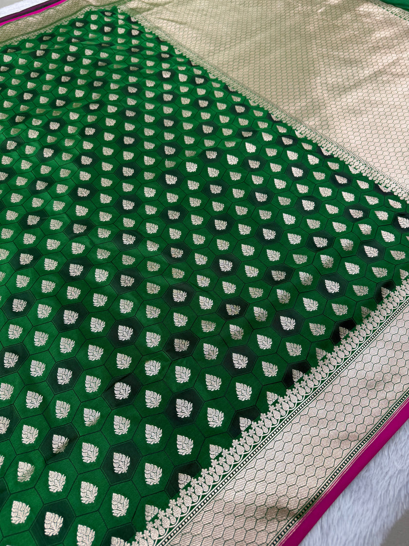 Banarasi mashru katan silk saree Tanchui design hn112