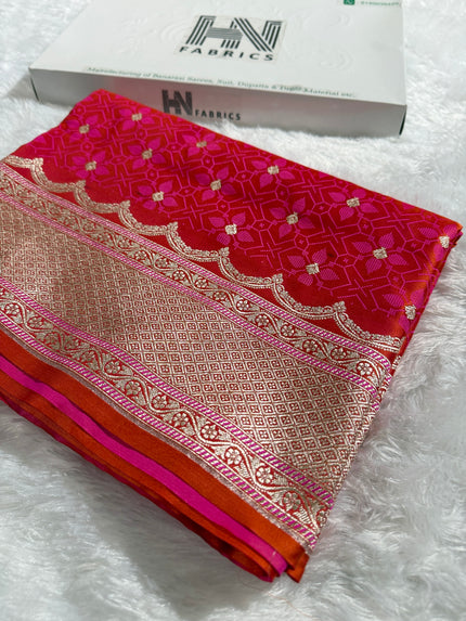 BANARASI MASHRU KATAN SILK SAREE HN535