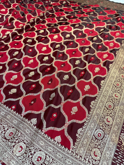 Banarasi Mashru Katan Silk Saree Rangkat Design HN155