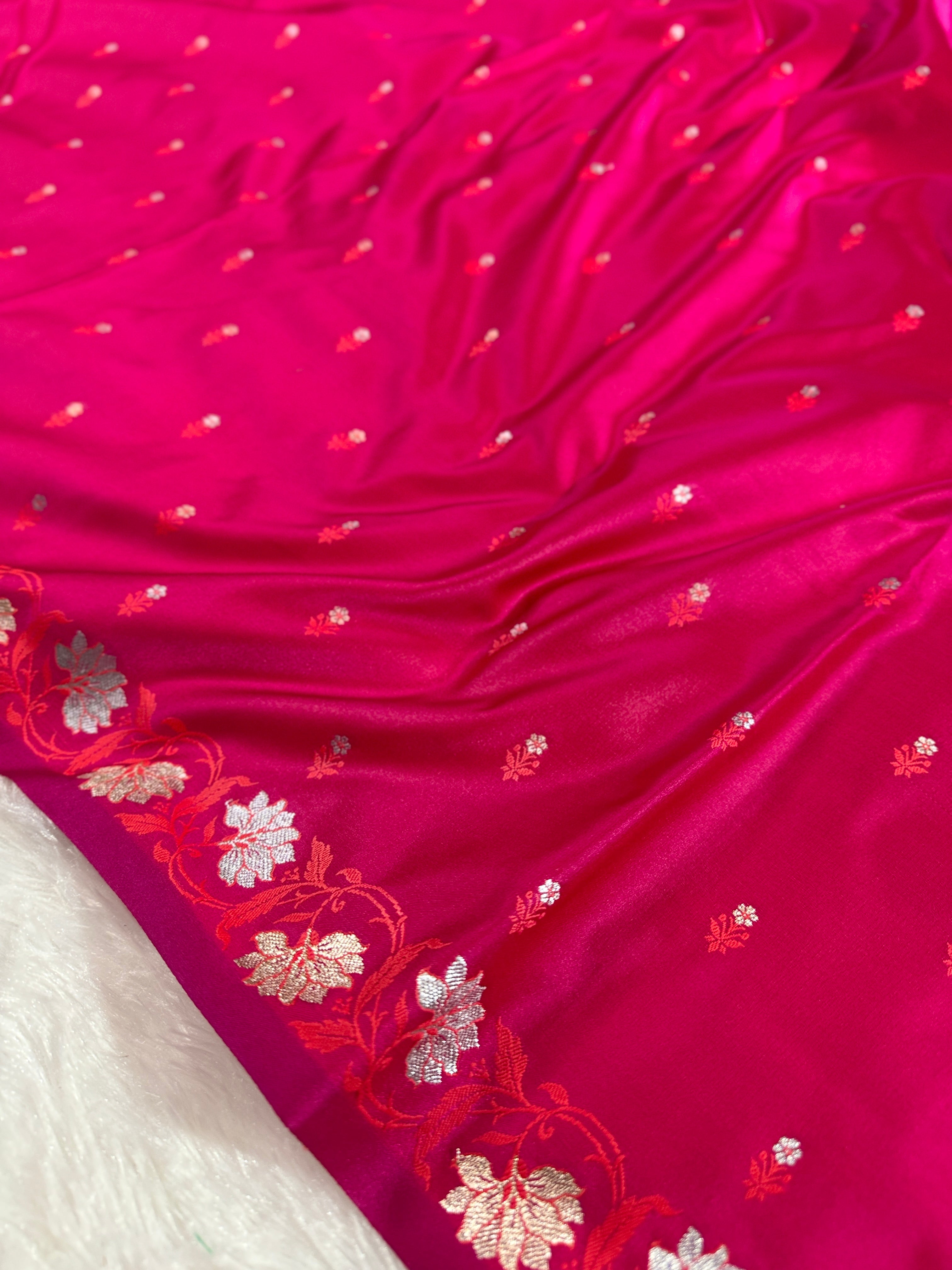 BANARASI MASHRU KATAN SILK SAREE HN541