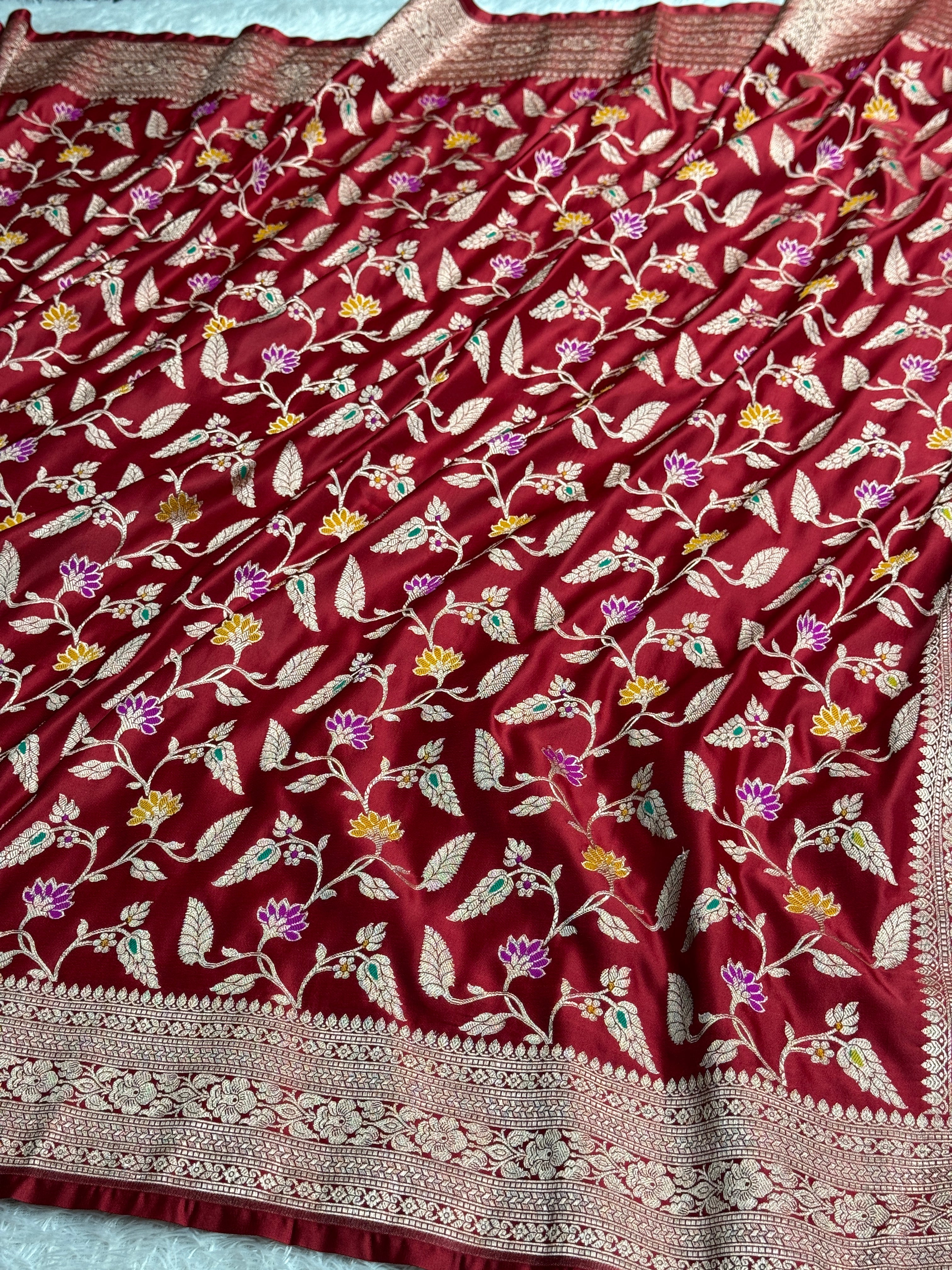 BANARASI MASHRU KATAN SILK SAREE MK055