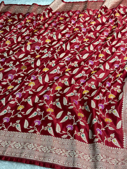 BANARASI MASHRU KATAN SILK SAREE MK055
