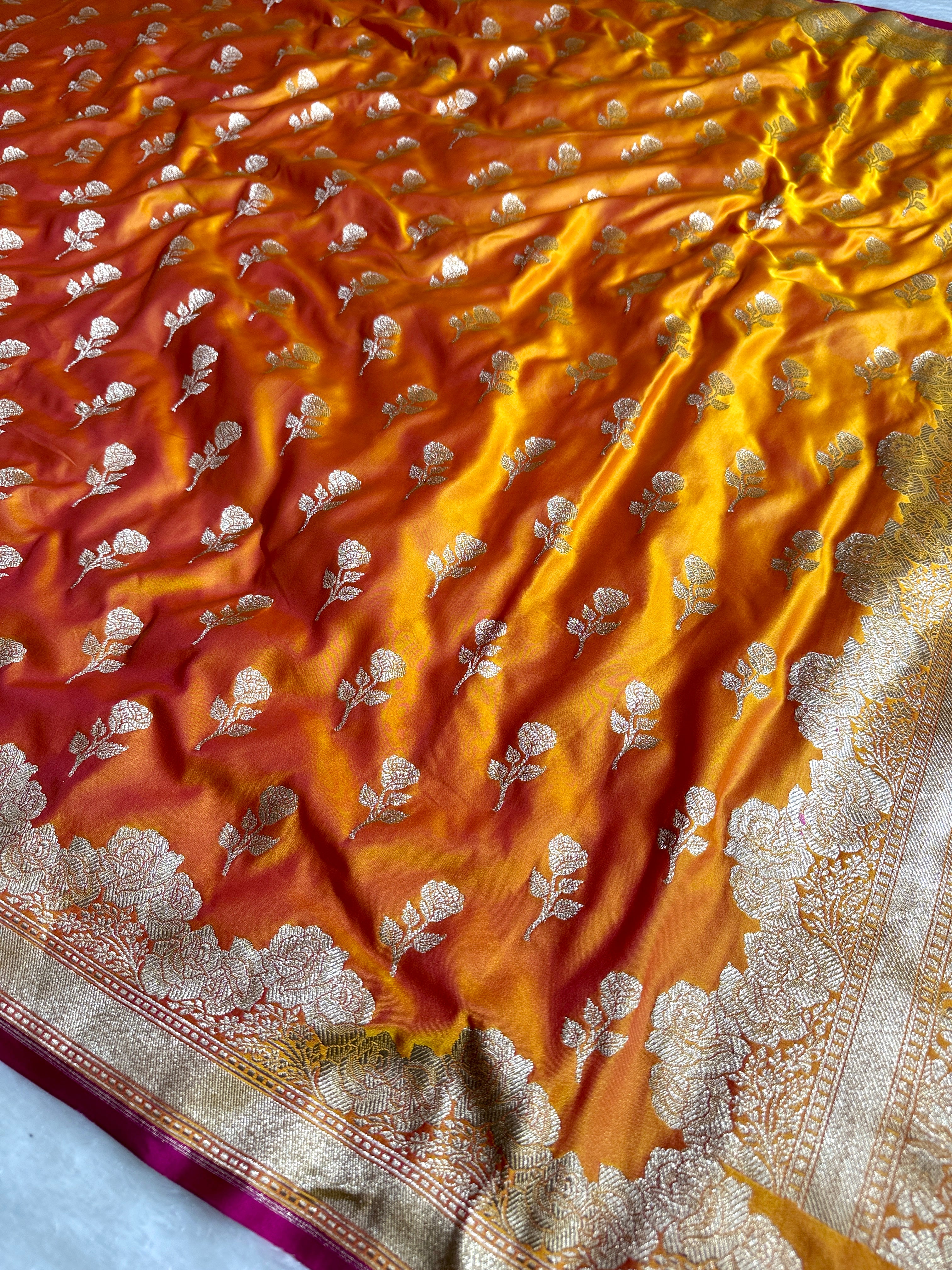 BANARASI MASHRU KATAN SILK SAREE HN528