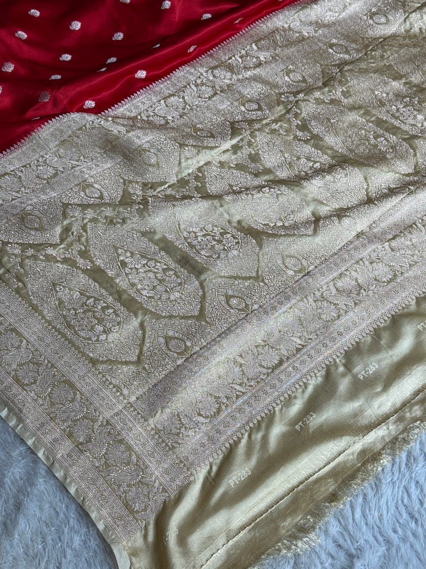 BANARASI MASHRU KATAN SILK SAREE MK030