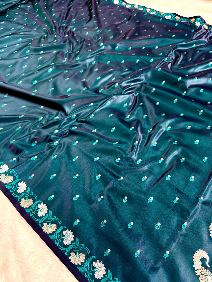 BANARASI MASHRU KATAN SILK SAREE HN541