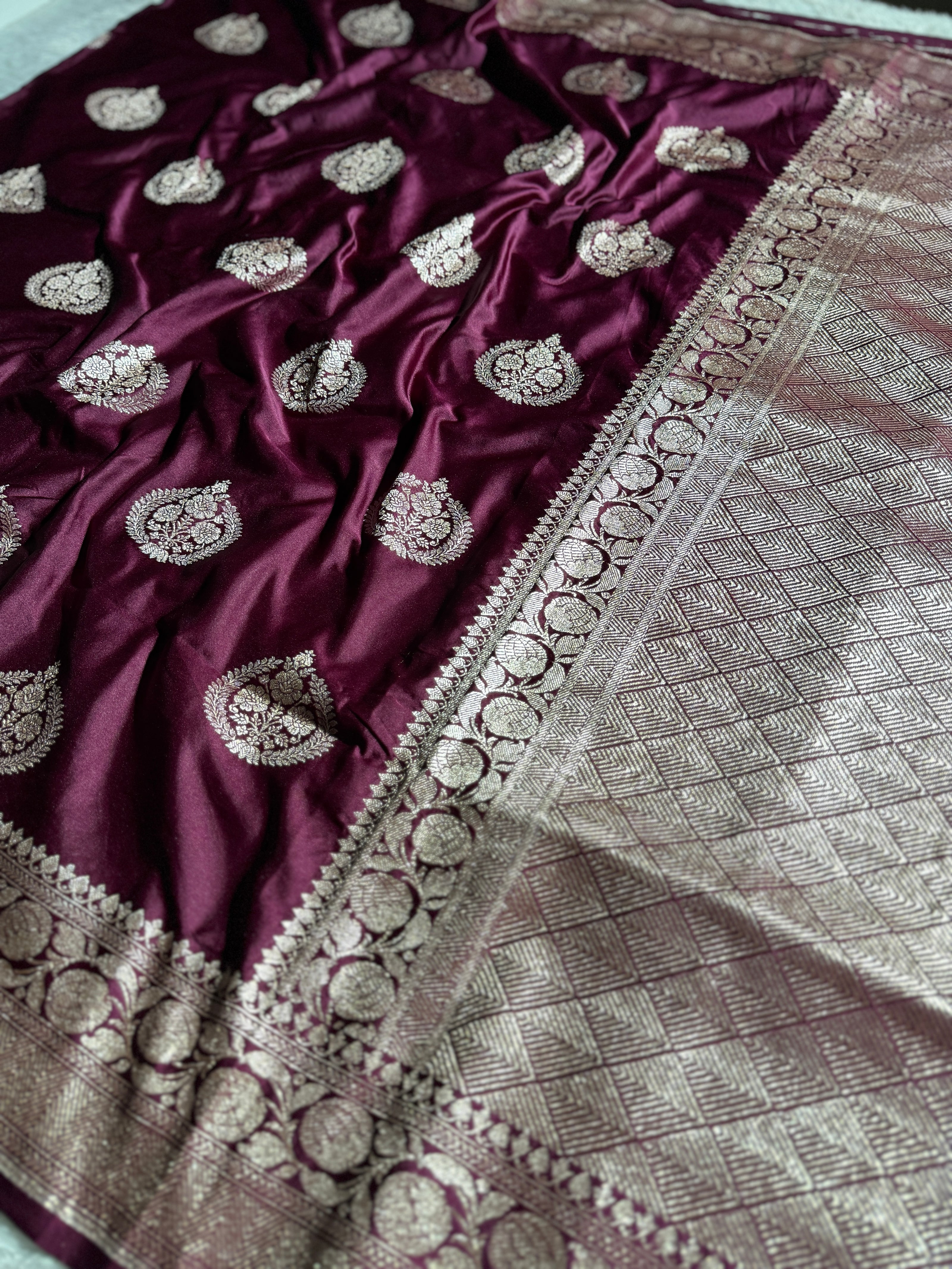 BANARASI MASHRU KATAN SILK SAREE HN166