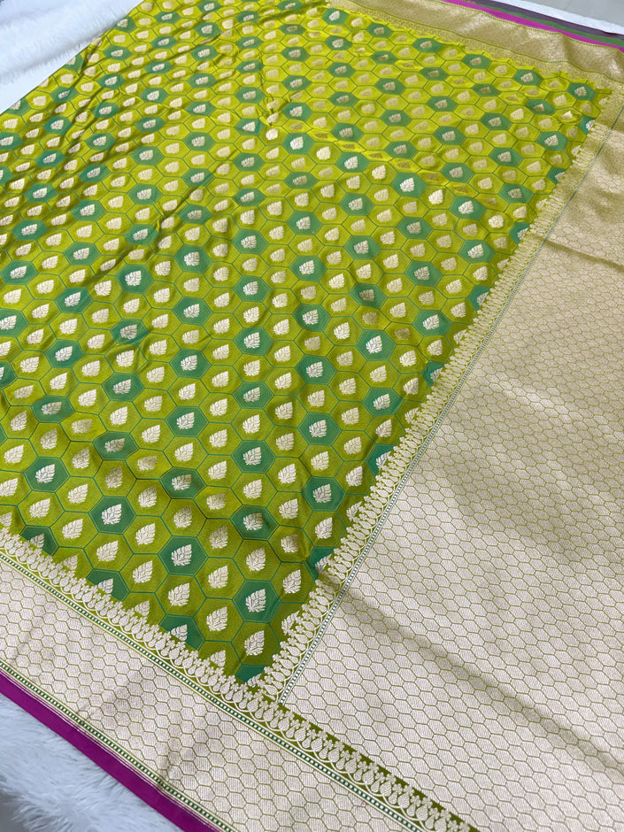 Banarasi mashru katan silk saree tanchui design hn112
