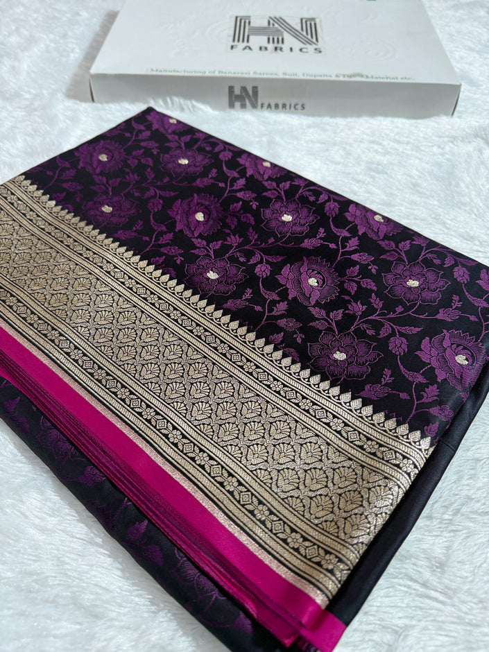 BANARASI MASHRU KATAN SILK SAREE HN531