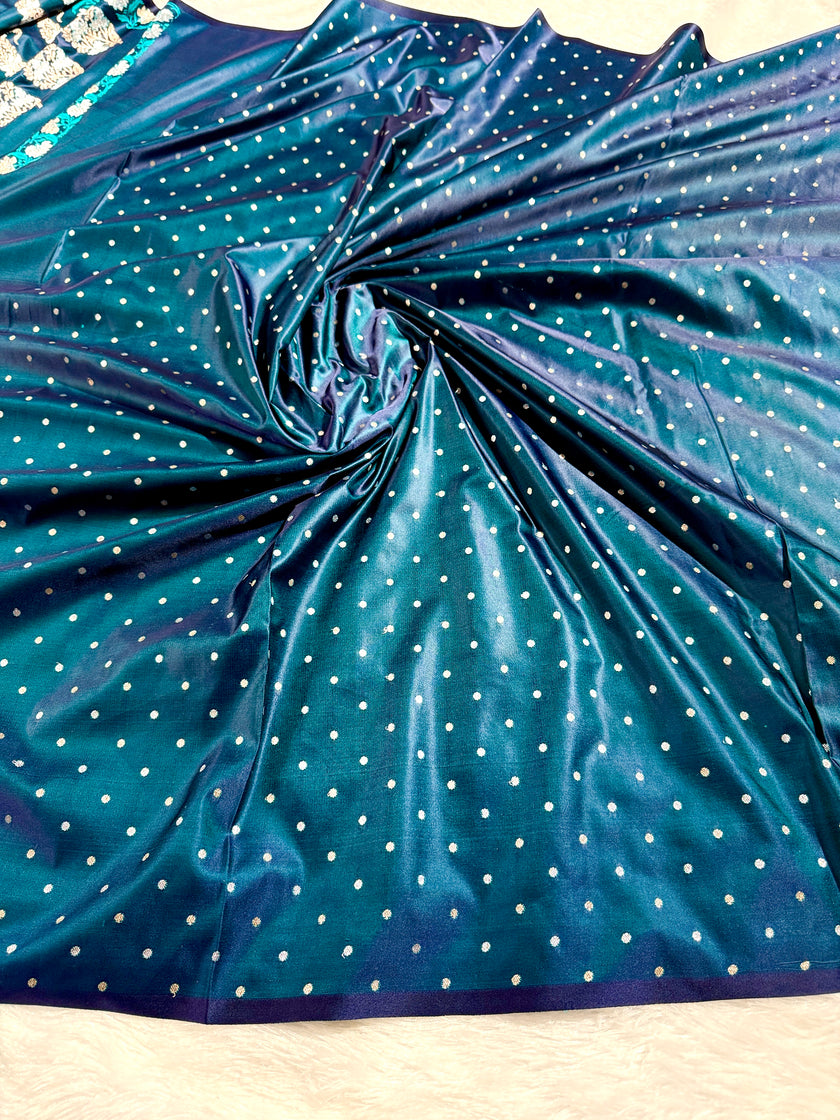 BANARASI MASHRU KATAN SILK SAREE HN541