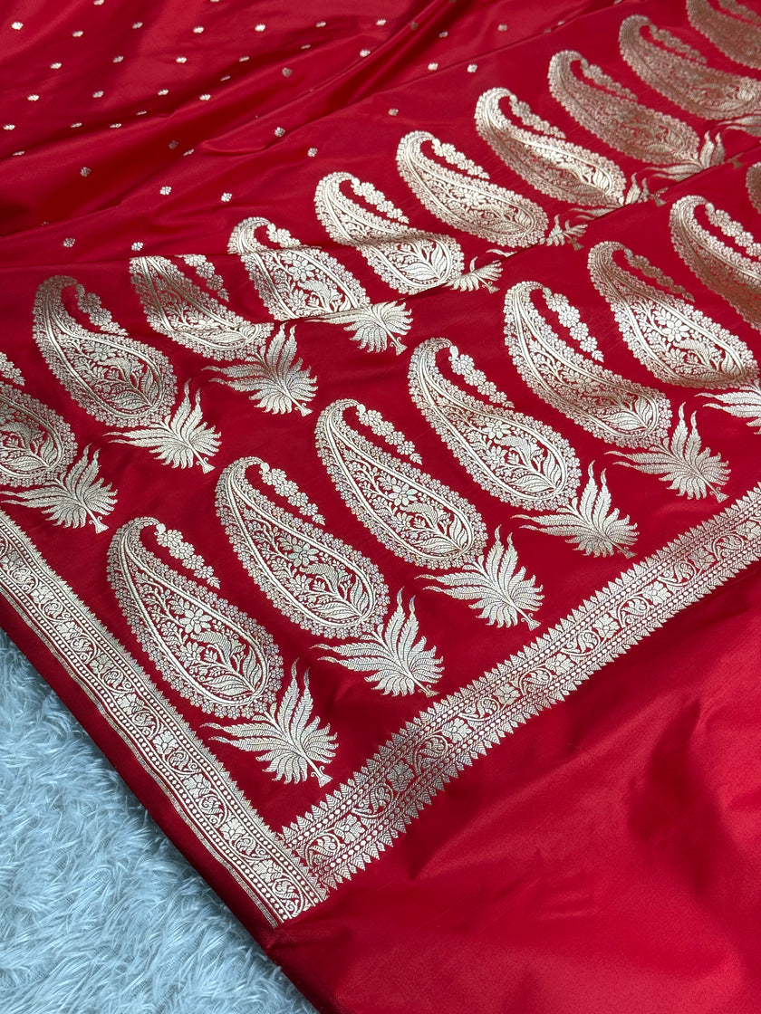 BANARASI MASHRU KATAN SILK SAREE MK001