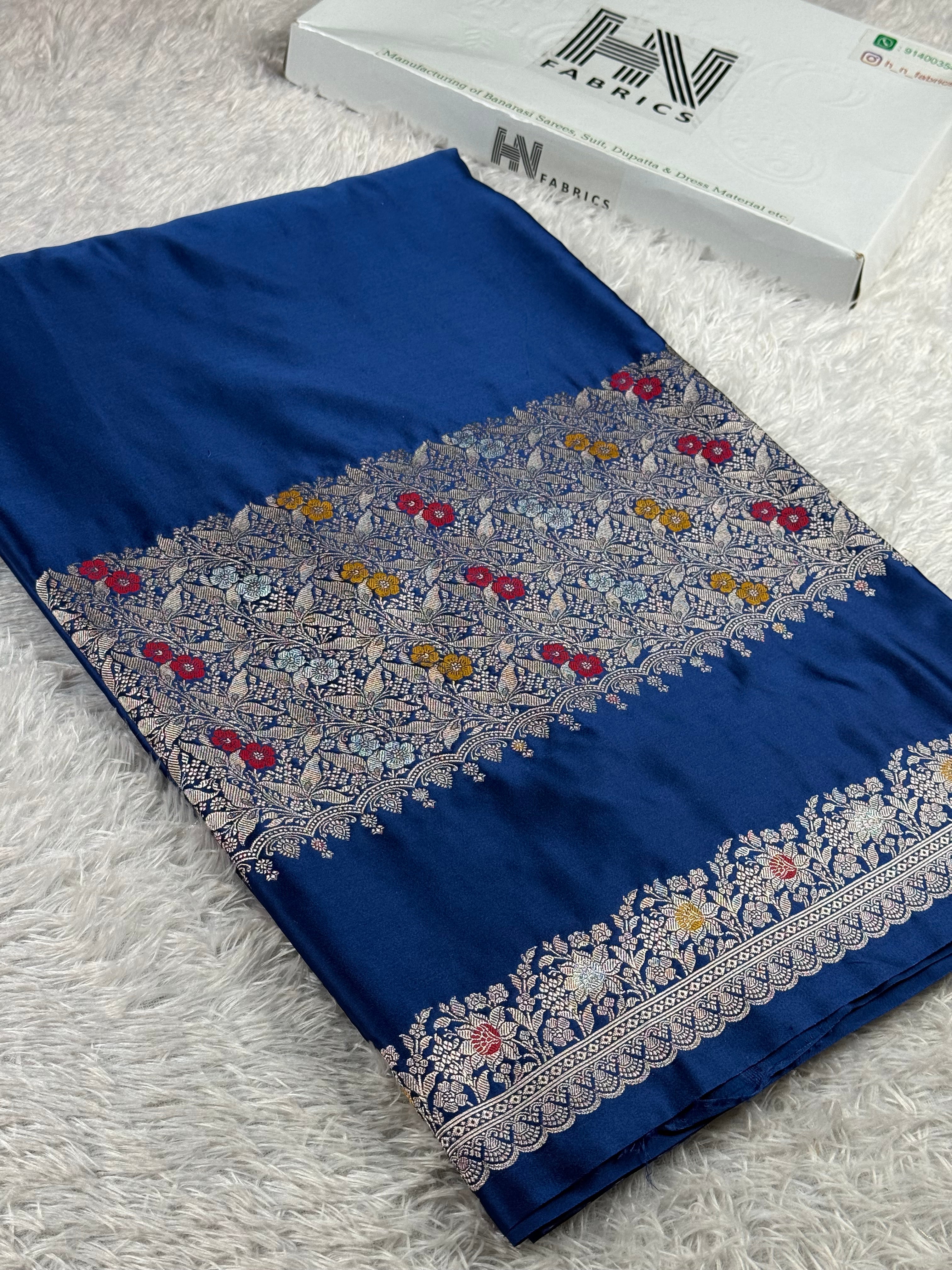 BANARASI MASHRU KATAN SILK SAREE MK013