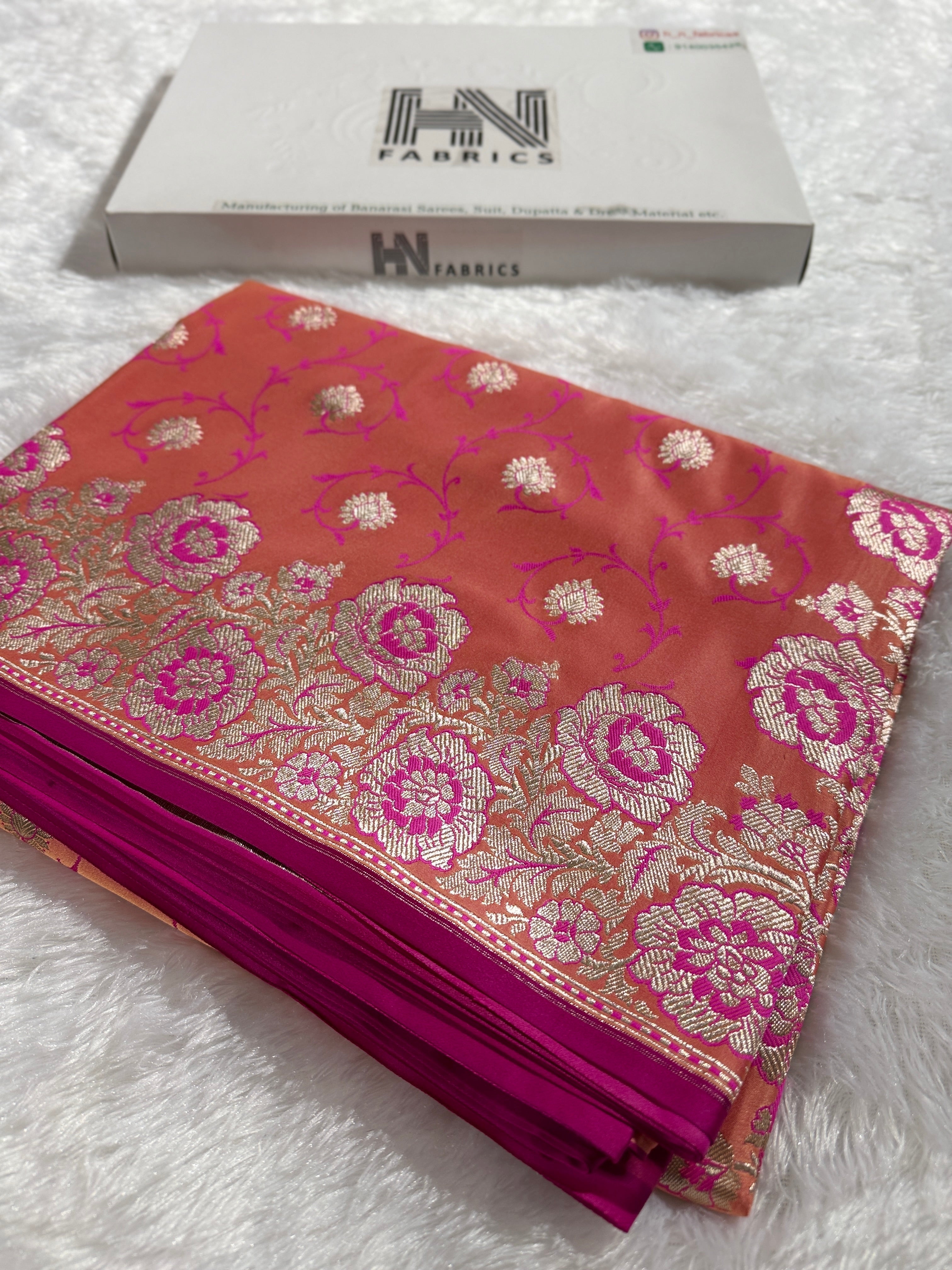 BANARASI MASHRU KATAN SILK SAREE HN530
