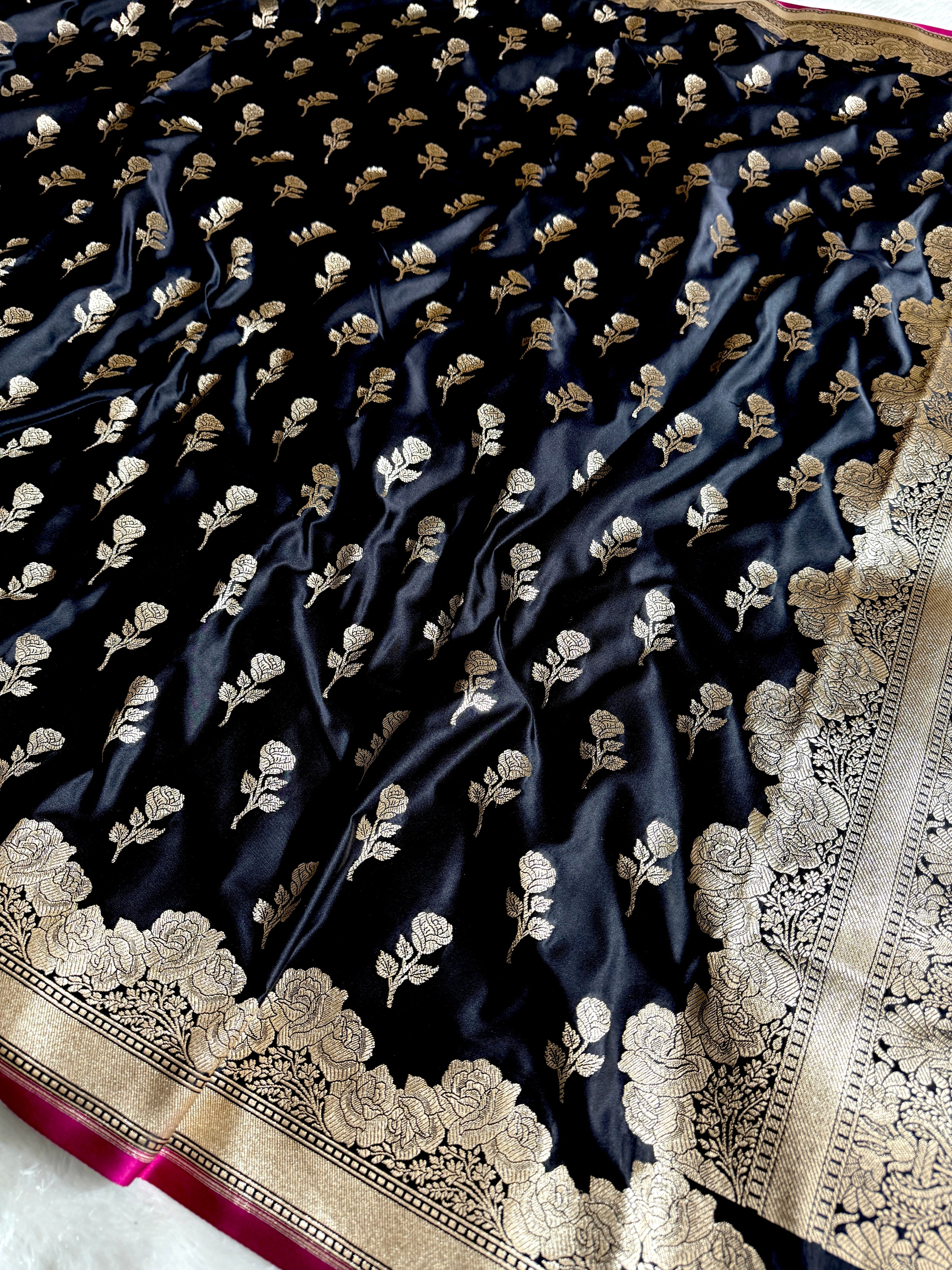 BANARASI MASHRU KATAN SILK SAREE HN528