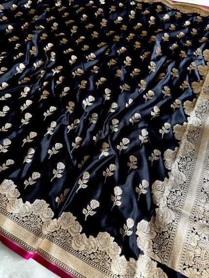 BANARASI MASHRU KATAN SILK SAREE HN528