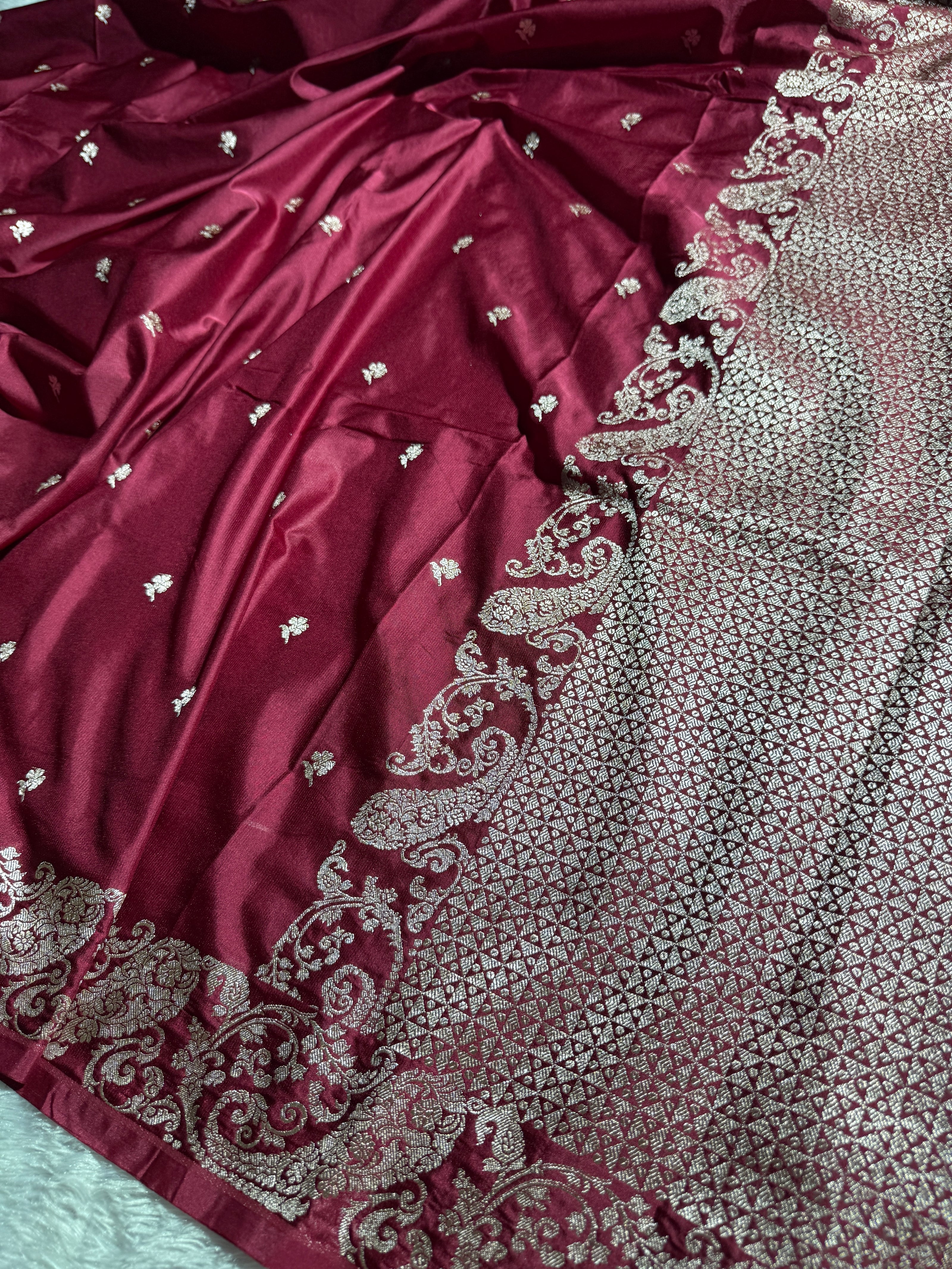 BANARASI MASHRU KATAN SILK SAREE HN123
