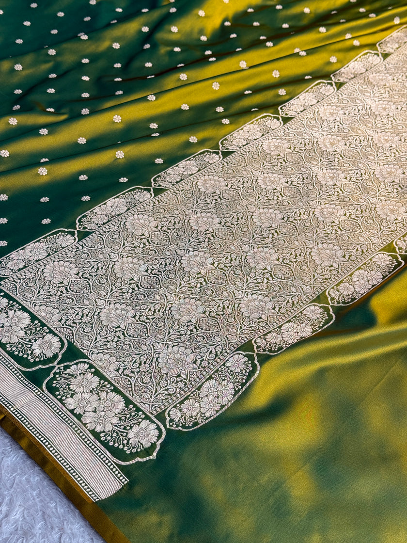 BANARASI MASHRU KATAN SILK SAREE MK073