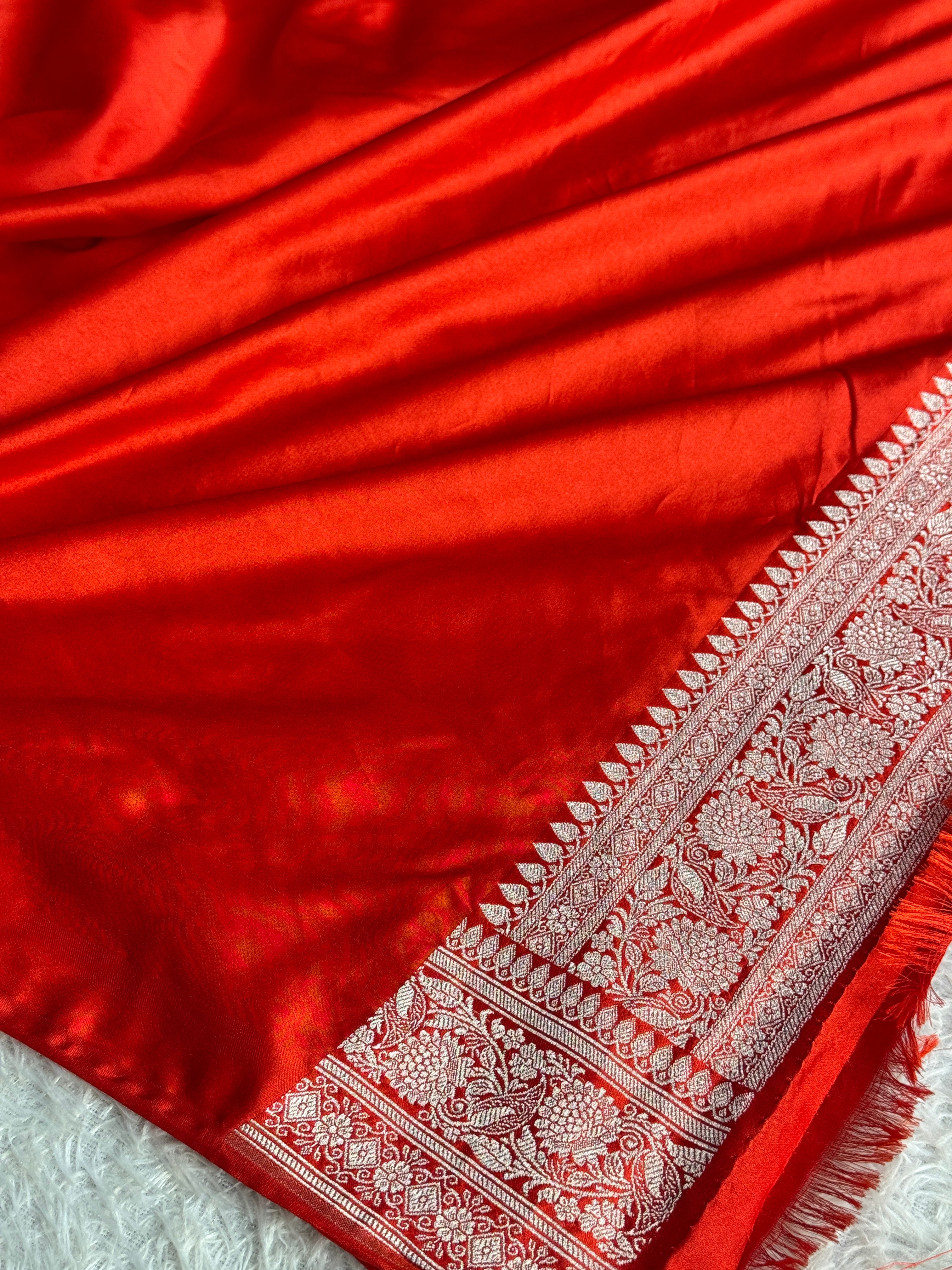 BANARASI MASHRU KATAN SILK SAREE MK066