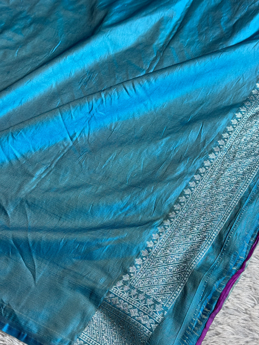 BANARASI MASHRU KATAN SILK SAREE MK017