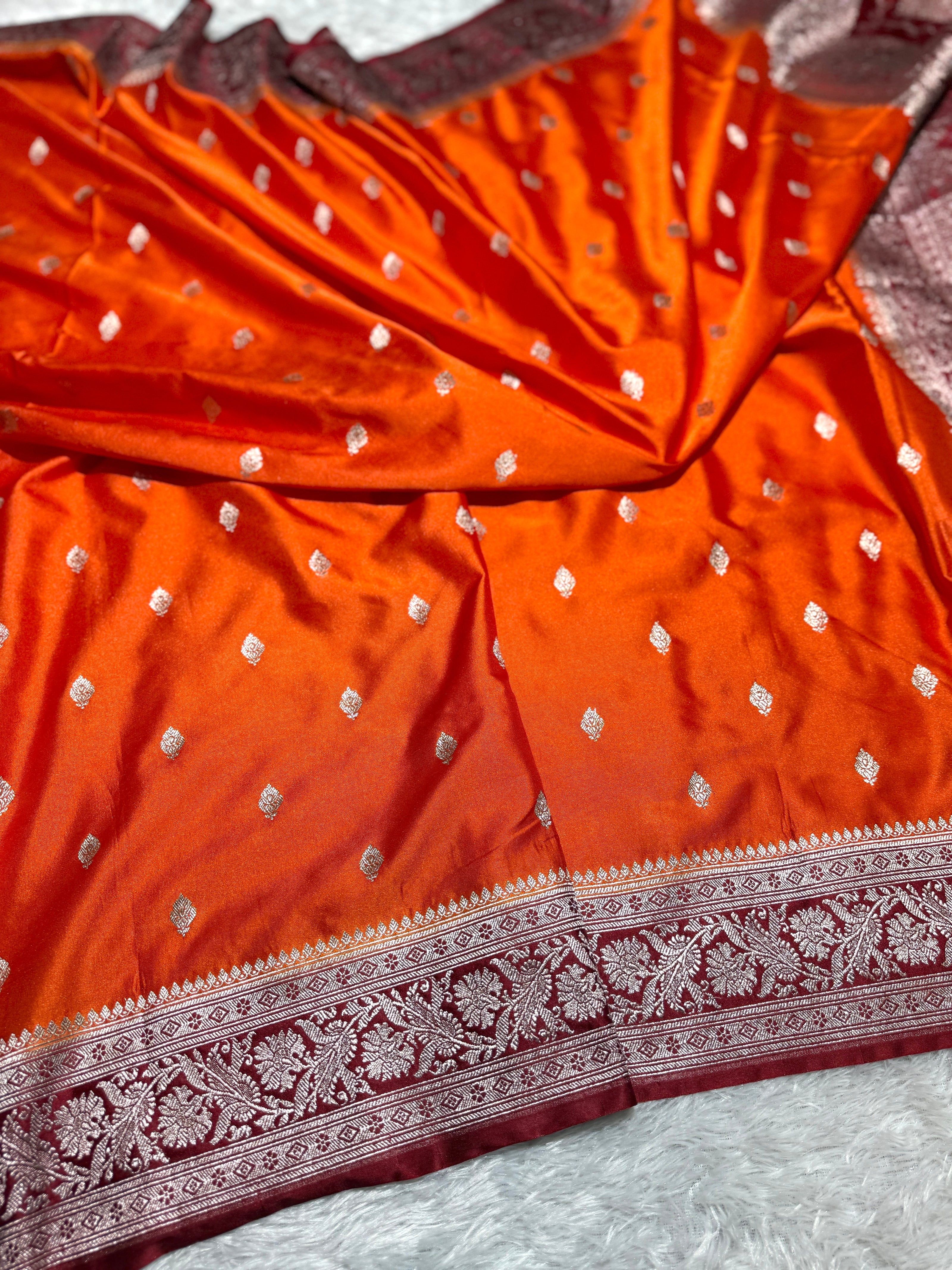 BANARASI MASHRU KATAN SILK SAREE HN330