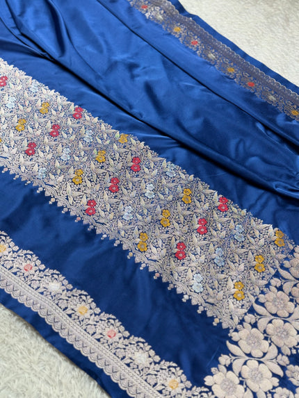 BANARASI MASHRU KATAN SILK SAREE MK013