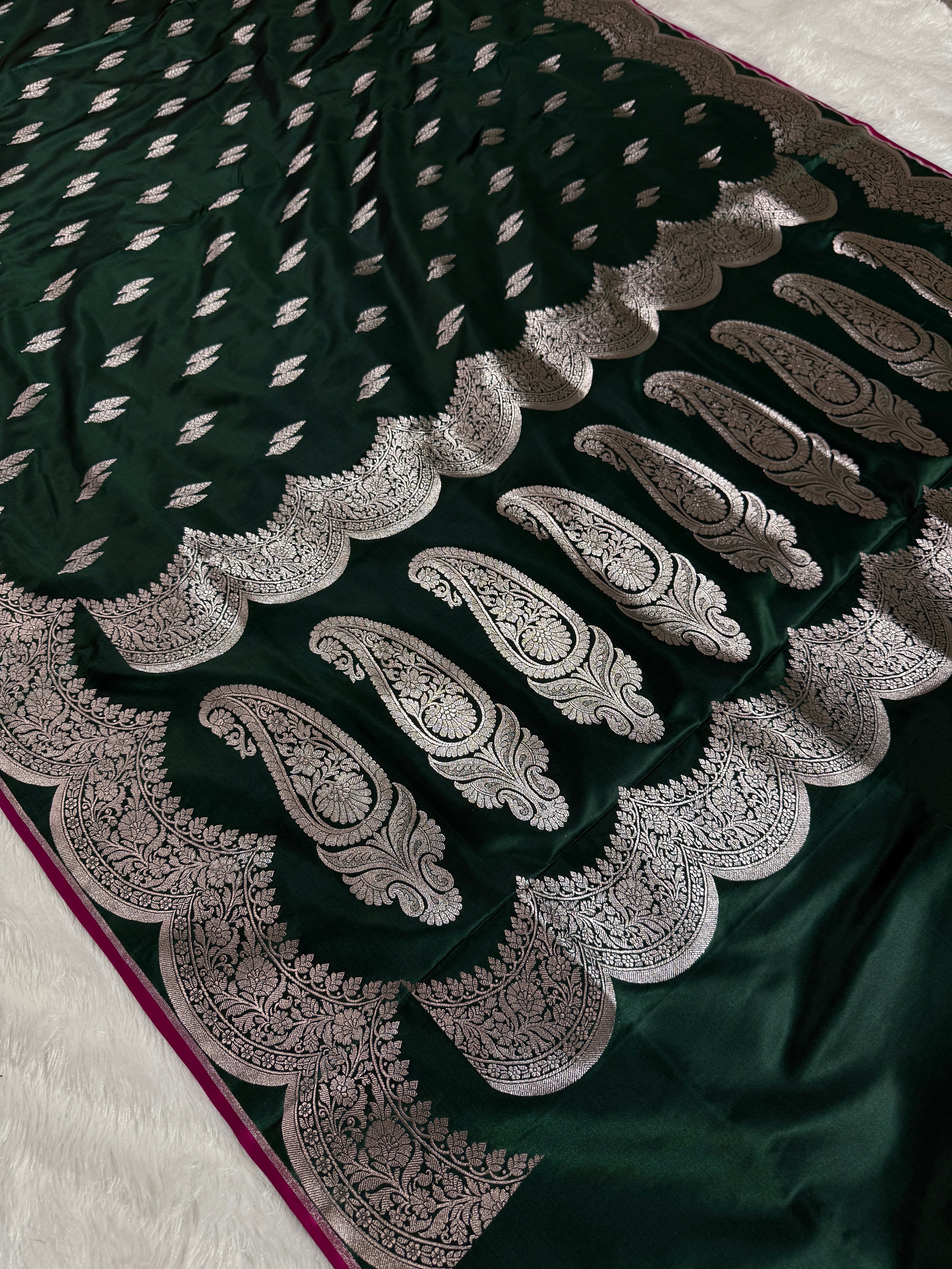 BANARASI MASHRU KATAN SILK SAREE HN530