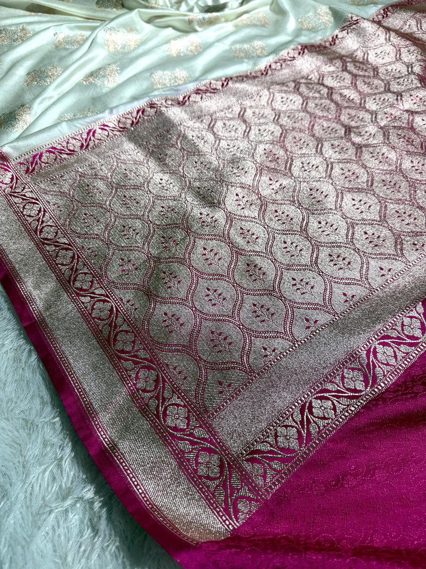 BANARASI MASHRU KATAN SILK SAREE HN509