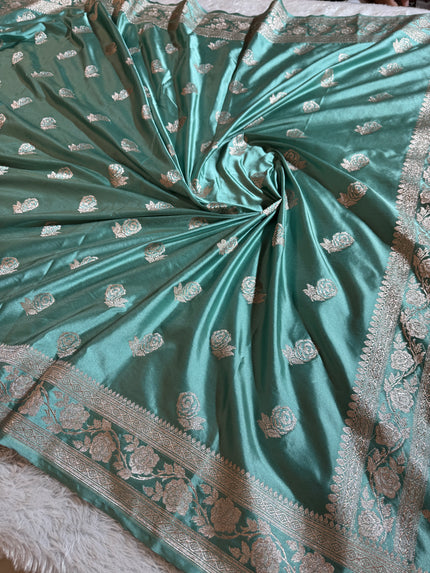 BANARASI MASHRU KATAN SILK SAREE HN507