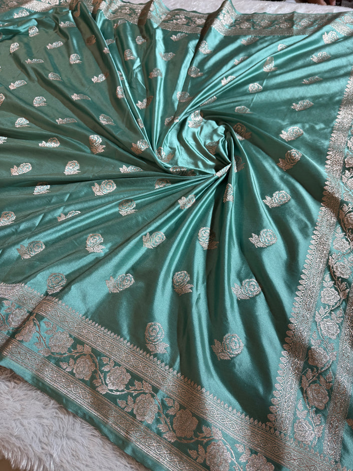 BANARASI MASHRU KATAN SILK SAREE HN507