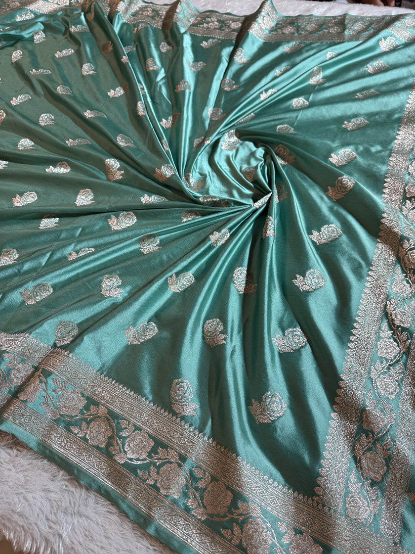 BANARASI MASHRU KATAN SILK SAREE HN507