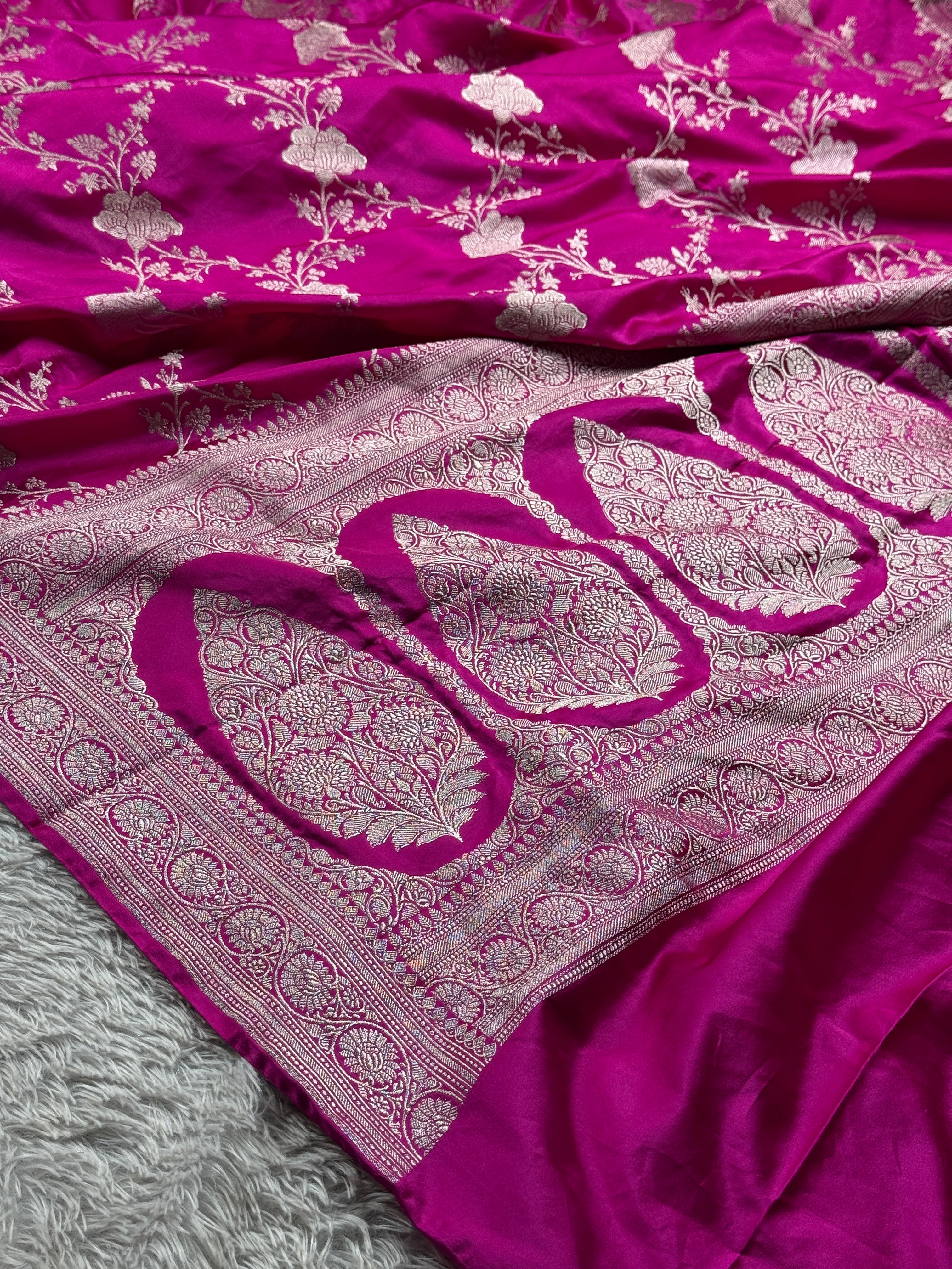 BANARASI MASHRU KATAN SILK SAREE HN575