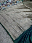 BANARASI MASHRU KATAN SILK SAREE MENAKARI WORK HN500