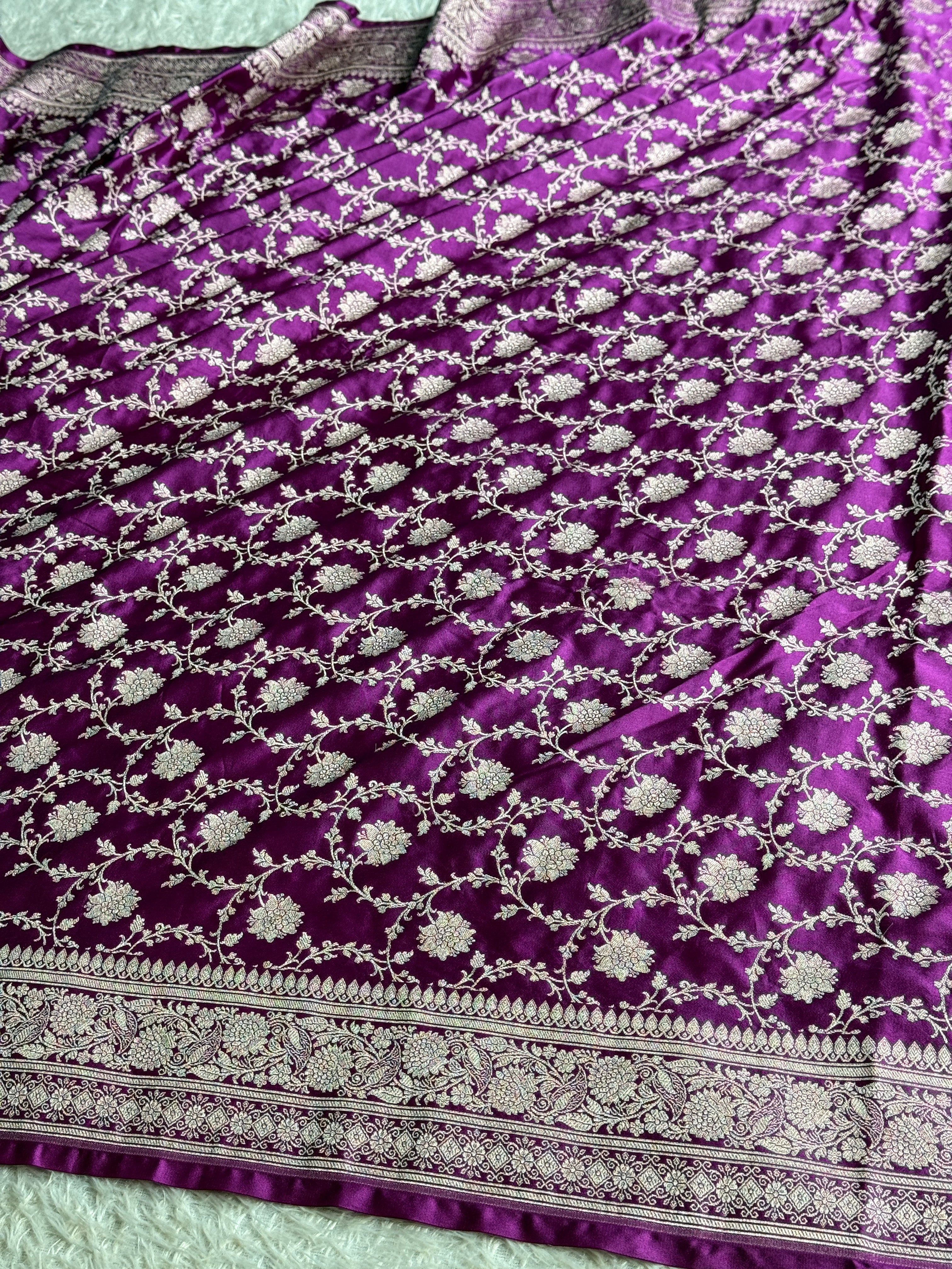 BANARASI MASHRU KATAN SILK SAREE MK066