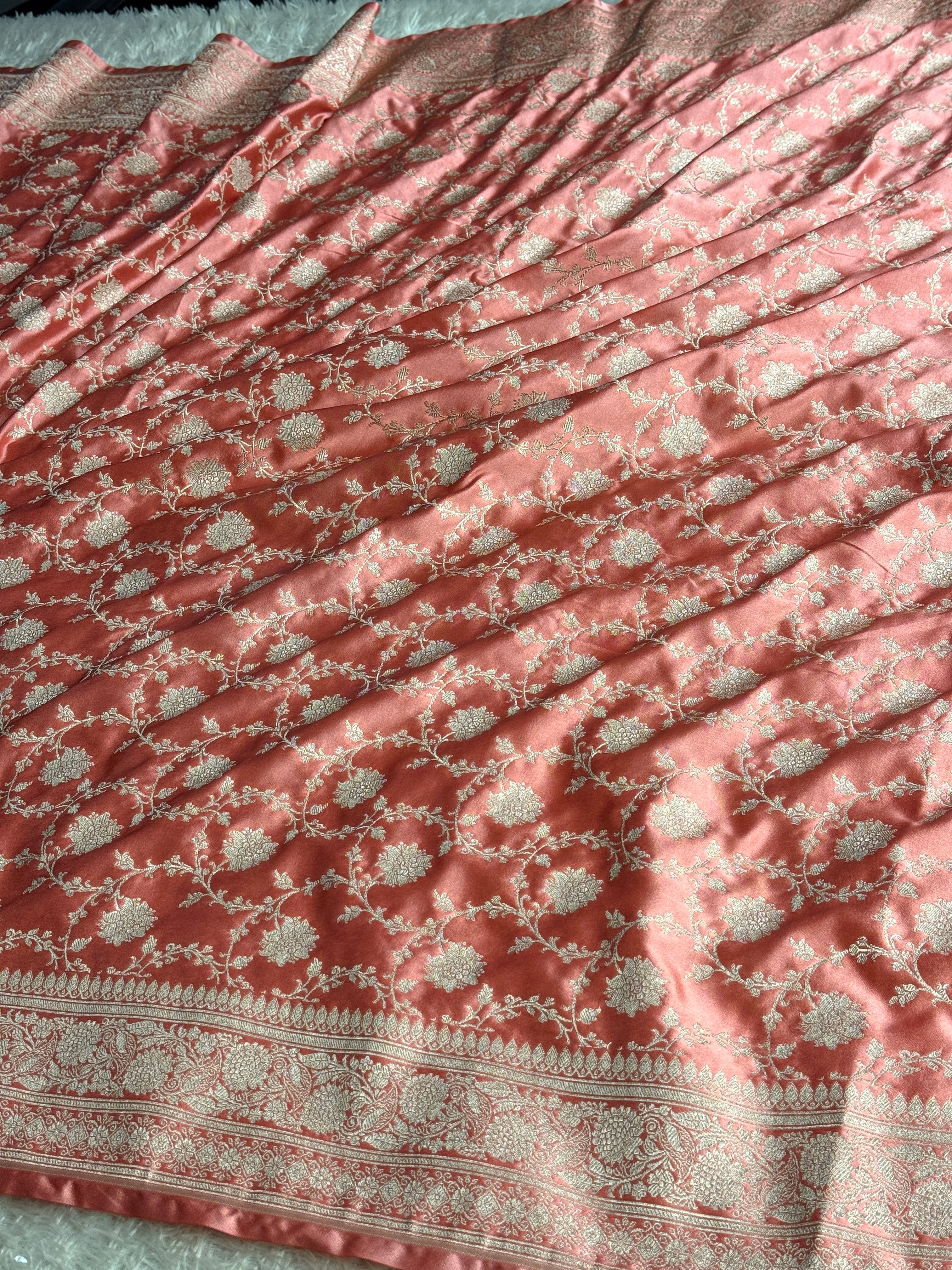 BANARASI MASHRU KATAN SILK SAREE MK066