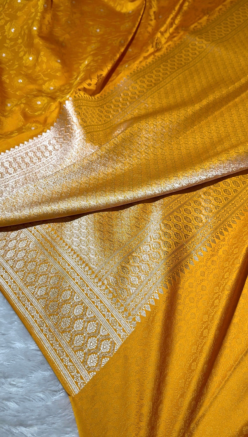 Banarasi Mashru Katan Silk Saree Tanchui Design HN300