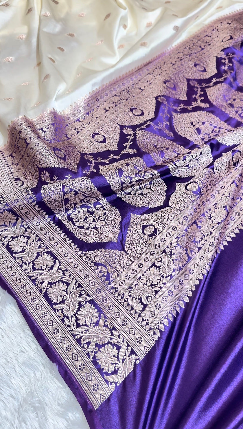 BANARASI MASHRU KATAN SILK SAREE HN450